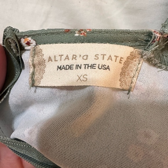 Altar'd State Green Floral Midi Dress - Picture 3 of 3